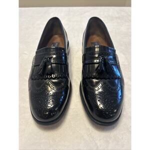 Bostonian Men’s Shoes Size 10 M Black Tassel Loafers Slip On Leather